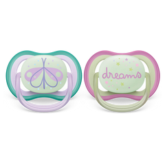 Philips Avent Night time 0-6M Girl Pacifier (SCF376/19)