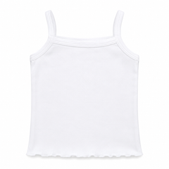 White Cami Top For Baby Girl
