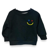 Smile Sweat T-Shirt Black