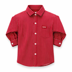 Full Sleeves Red Stripes Shirt