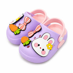 Baby Girl Purple Bunny Clogs