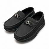 Baby Boy Black Loafers