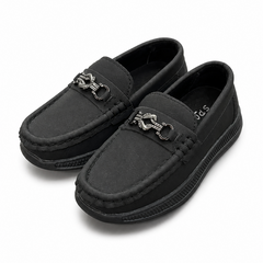 Baby Boy Black Loafers