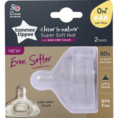 Tommee Tippee Closer to Nature PK of 2 teats- Vari flow