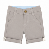 Baby Boy Adjustable Elastic Shorts - Grey