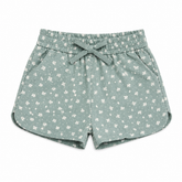 Baby Girl Floral Round Lastic Cotton Shorts