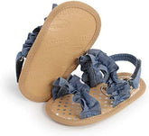 Denim Frill Pre-Walker Sandal