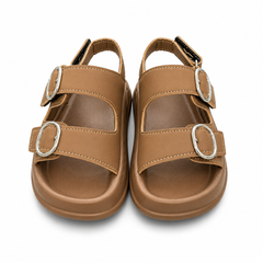 Baby Boy Brown Strap Sandals