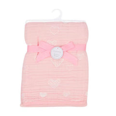 Baby Shawls in Pink Heart