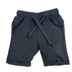 Grey Round Lastic Shorts