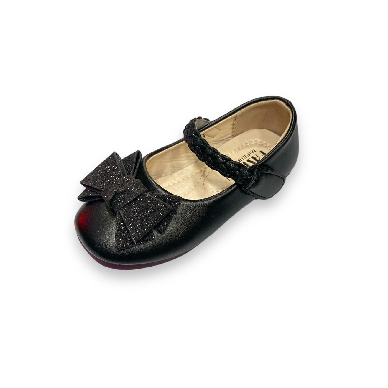 Black Shimmer Pumps – Infants Juniors - Main Image