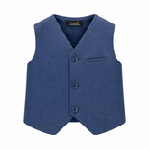 Baby Boy Blue Waistcoat For Kurta Trouser