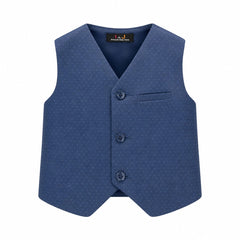 Baby Boy Blue Waistcoat For Kurta Trouser