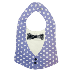 White Polka Dots Bib