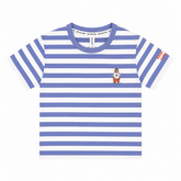 Blue Stripes Round neck T-Shirt