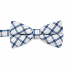 White Checkered Bow Tie