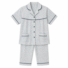 Grey Cotton Night Suit