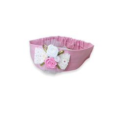 Pink Flower Headband 0-24M
