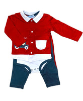 Baby Boy College Suit Maroon