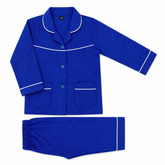 Blue Polka Dots Cotton Night Suit
