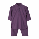 Purple Kurta Shalwar Set