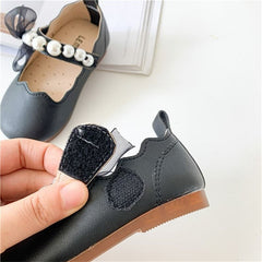 Baby Girl Black Pearl Pumps
