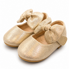 Baby Girl Golden Party Pumps