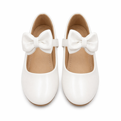 Baby Girl White Bow Pumps