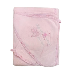 Pink Hooded Bath Towel