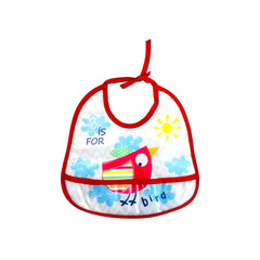Waterproof Bib Bird in Red