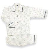 Brown Polka Dots Cotton Night suit