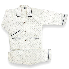 Brown Polka Dots Cotton Night suit