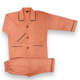 Orange Cotton Night Suit