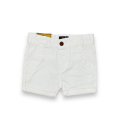 Red Tag White Cotton Short