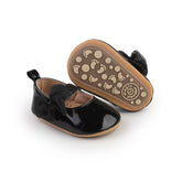 Black Bow Pre Walker Pumps