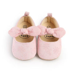 Pink Bow Pre Walker Pumps