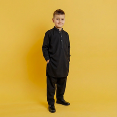 Black Boski Kurta Shalwar