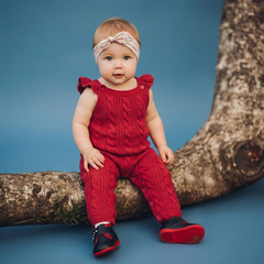 Baby Girl Open Feet Jump suit