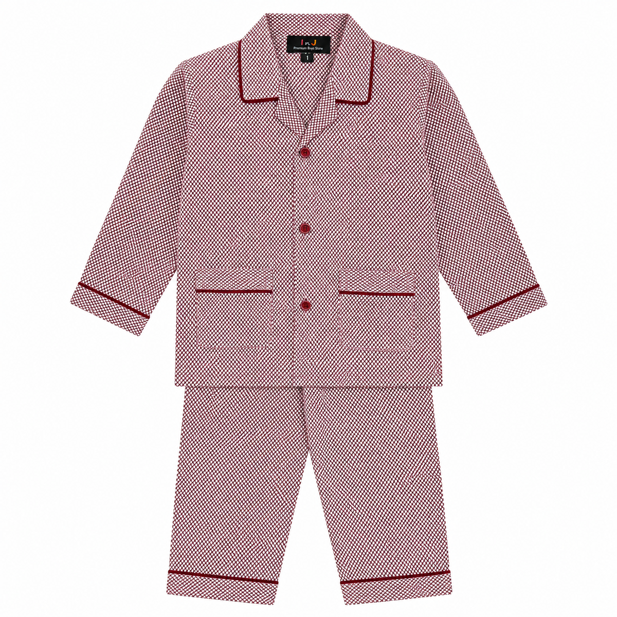 Baby Boy Full Sleeves Cotton Night Suit