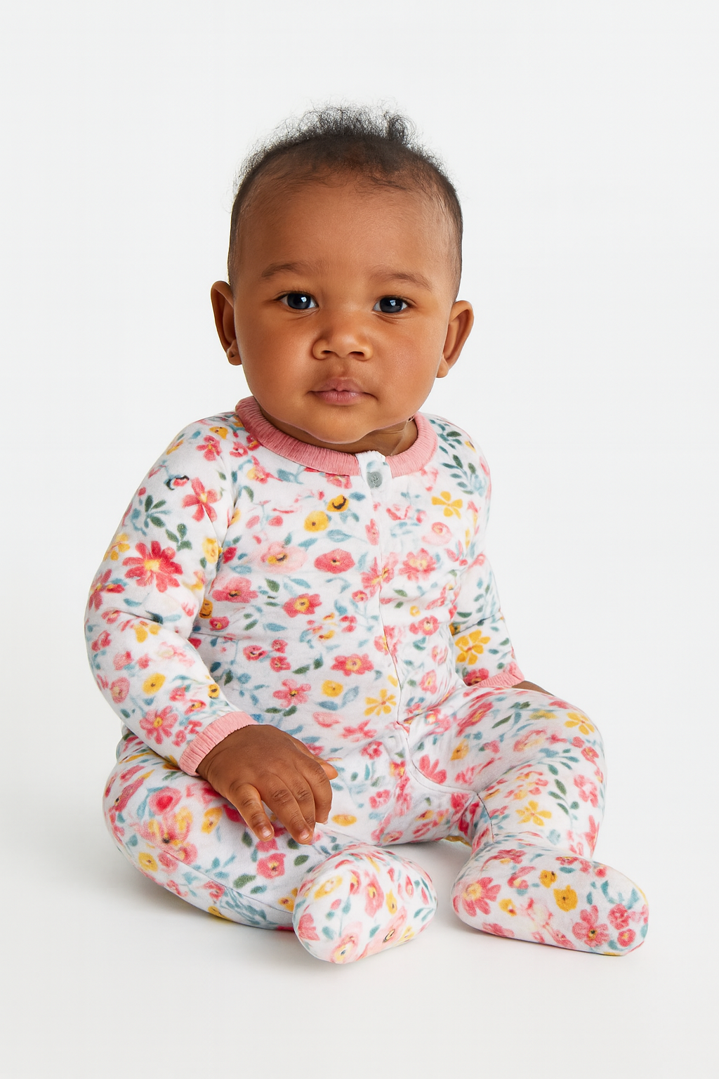 2PC Floral Romper Set