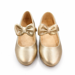 Baby Girl Golden Bow Pumps