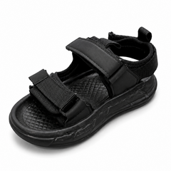 Baby Boy Black Strap Sandals