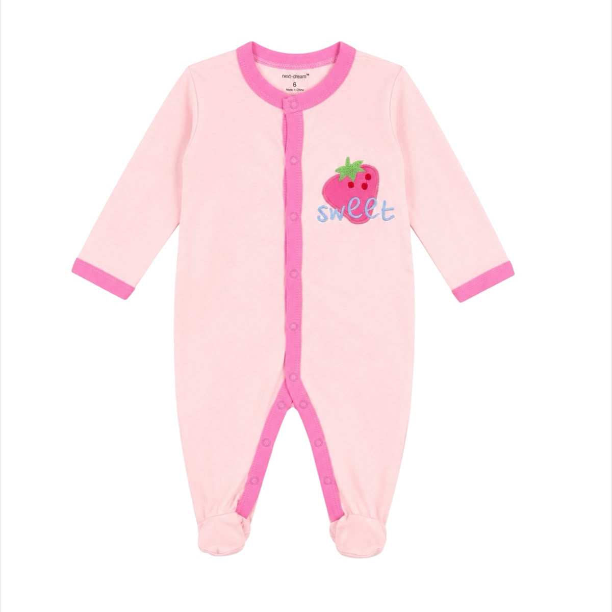 Infants Baby Girl Closed Feet Romper