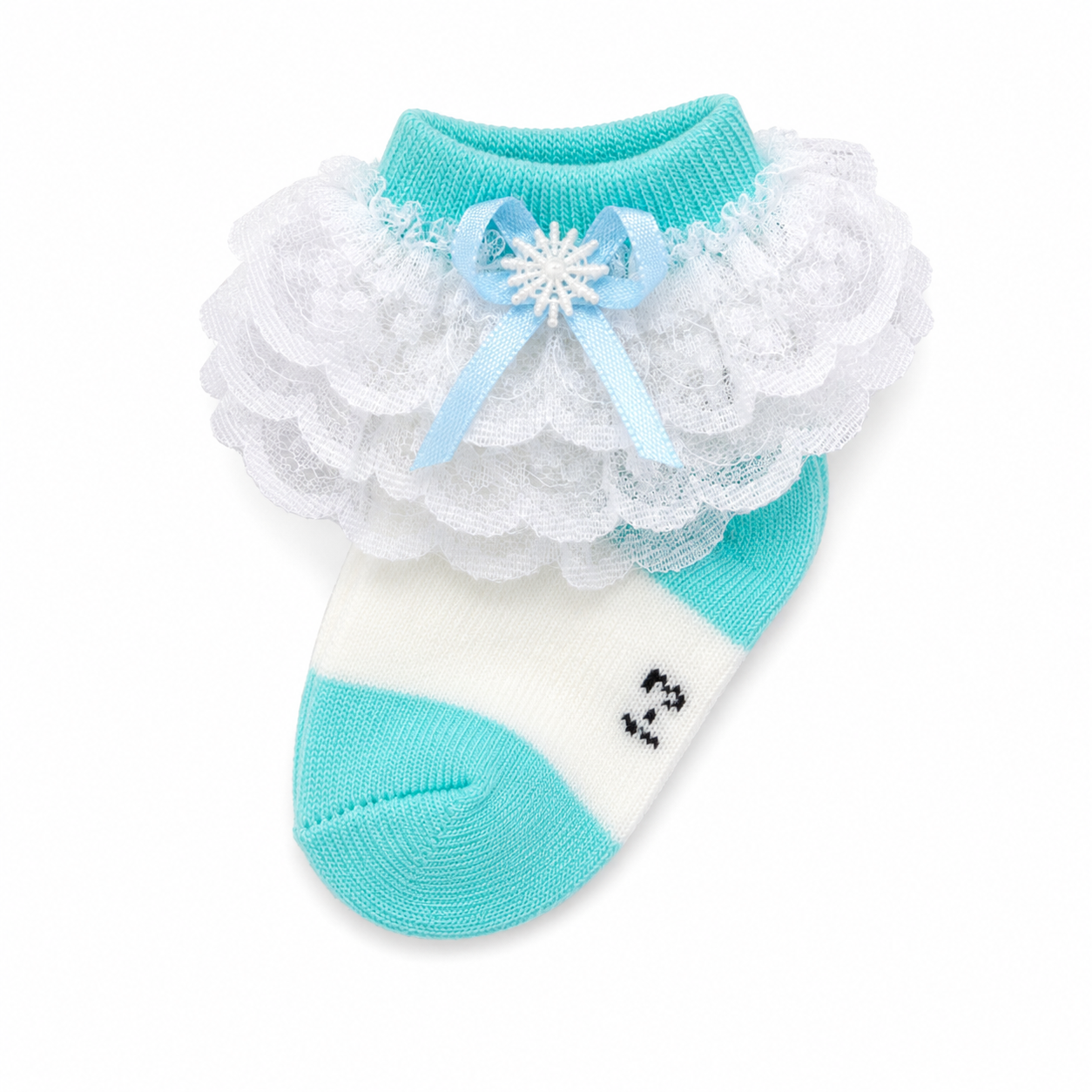 Baby Girl Printed Frill Socks