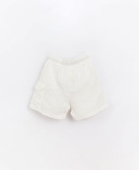 Round Lastic Jersey Cotton Shorts-White