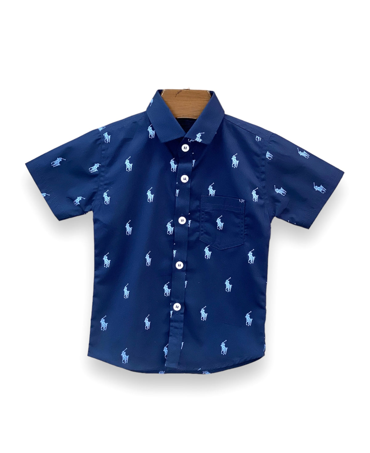 Half Sleeves Polo Shirt Navy Blue