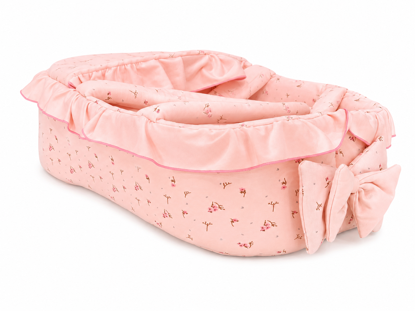 Premium Baby Girl Pink Hand Carry with Hood & Handles