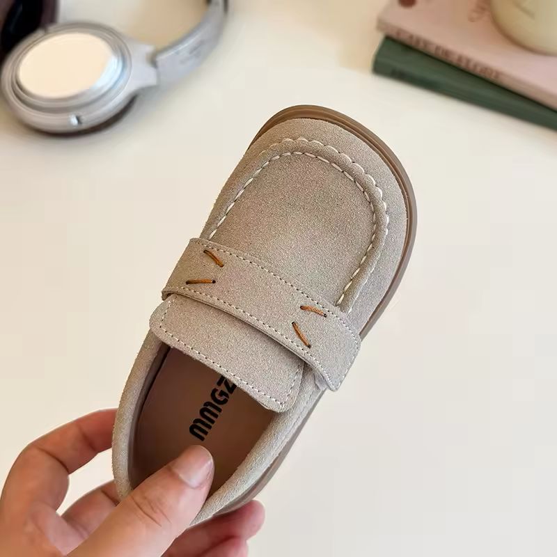 Beige Suede Baby Boy Shoes