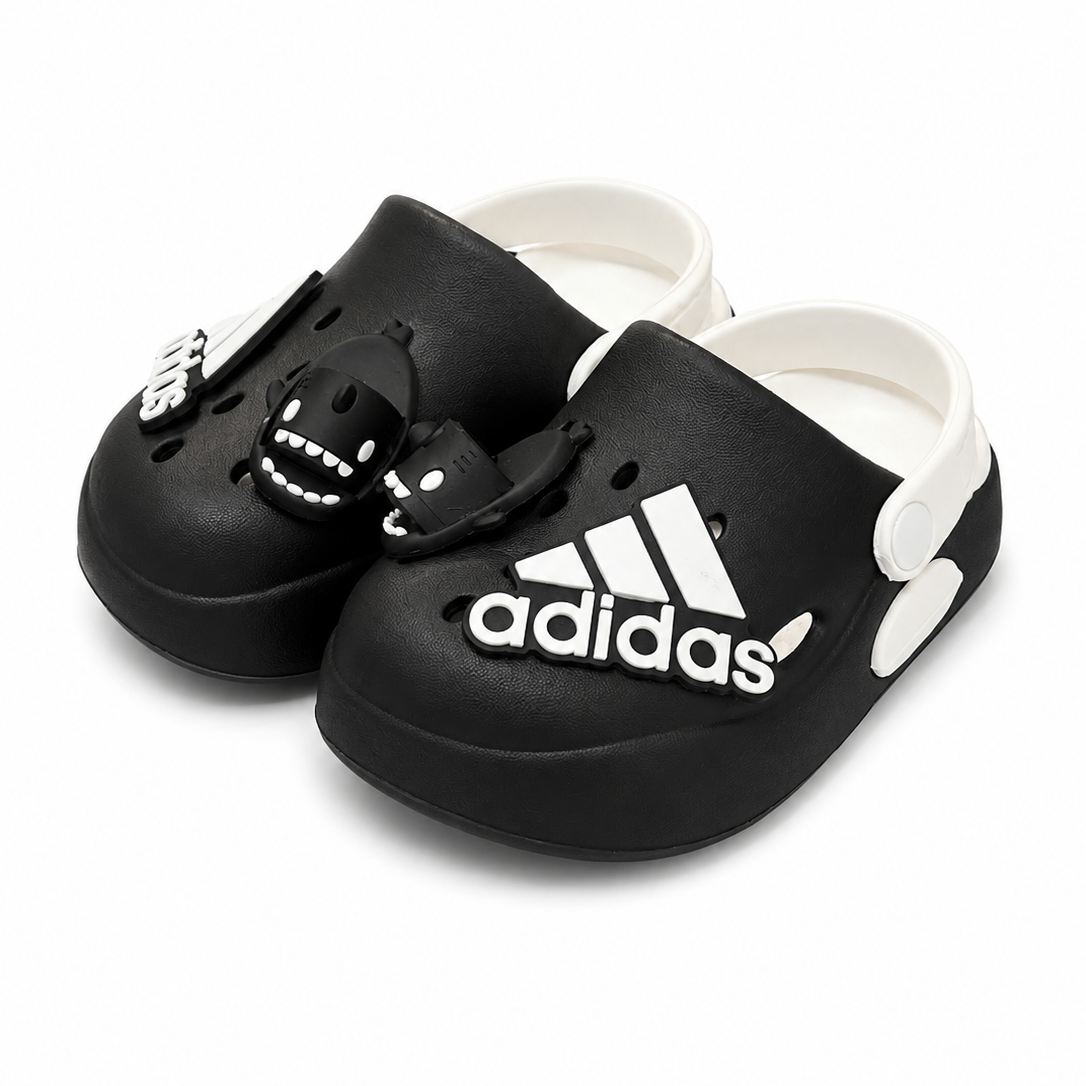 Baby Boy Black Adidas Clogs