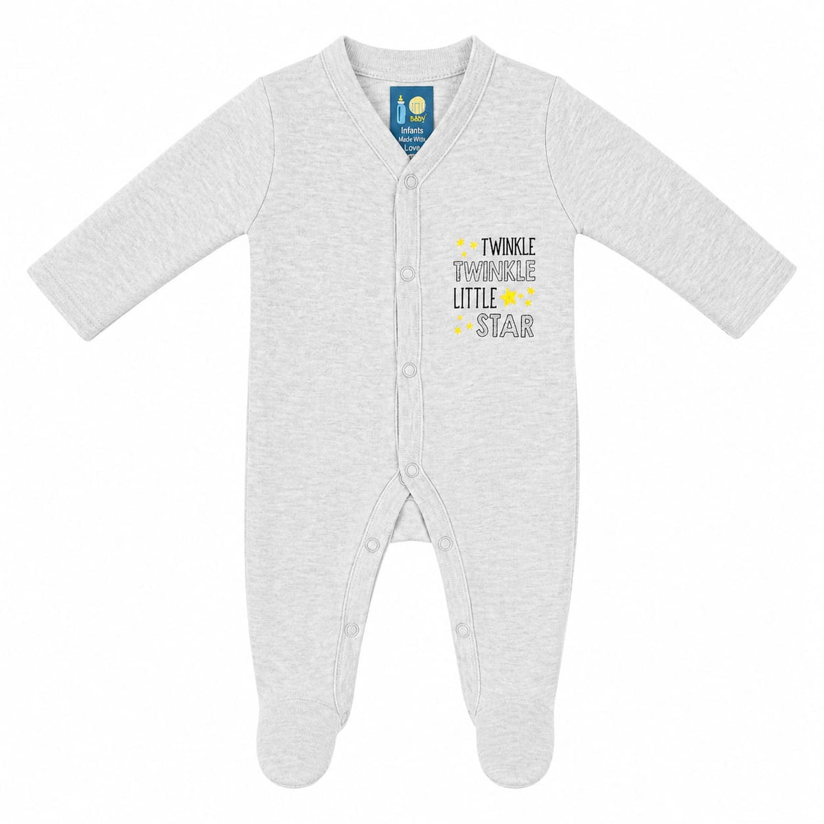 Grey Closed Feet Romper